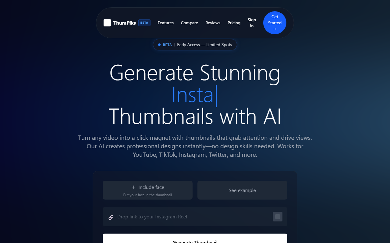 ThumPiks product screenshot